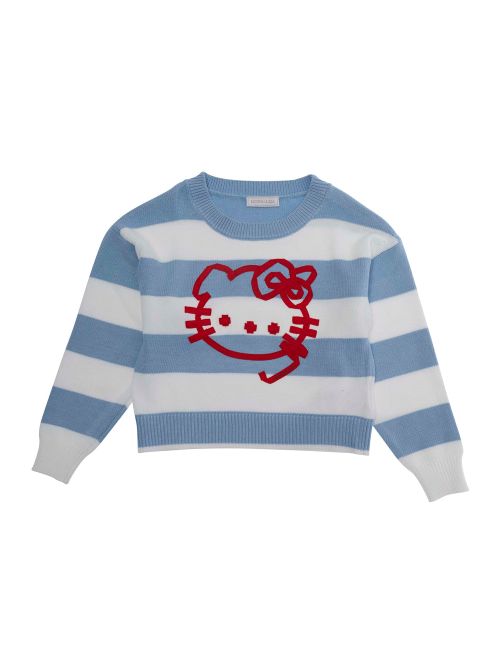 Hello Kitty Striped Sweater — Blue