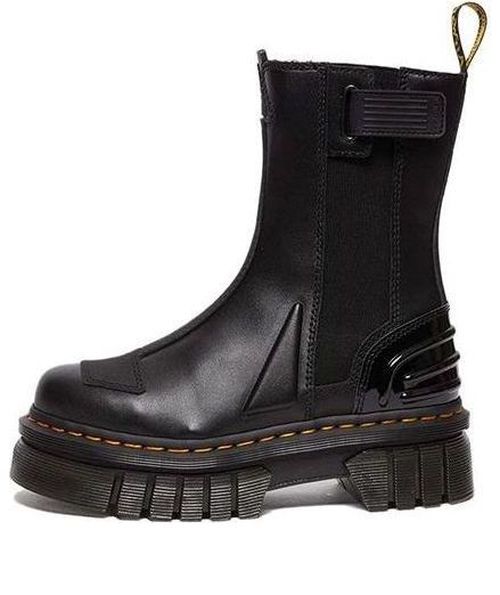 (WMNS) Audrick Alternative Leather Chelsea Hi Platform Boots 'Black'