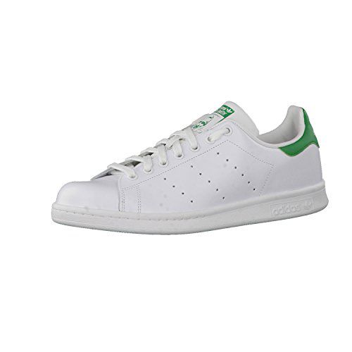 Adidas Originals Men's Stan Smith Leather White/Navy Athletic Sneakers, White