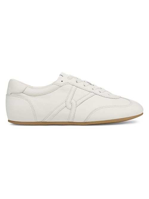 Women's Riviera Logo Leather Low-Top Sneakers - Coconut