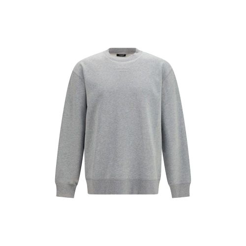 Embroidered Logo Fleece Sweatshirt — Gray