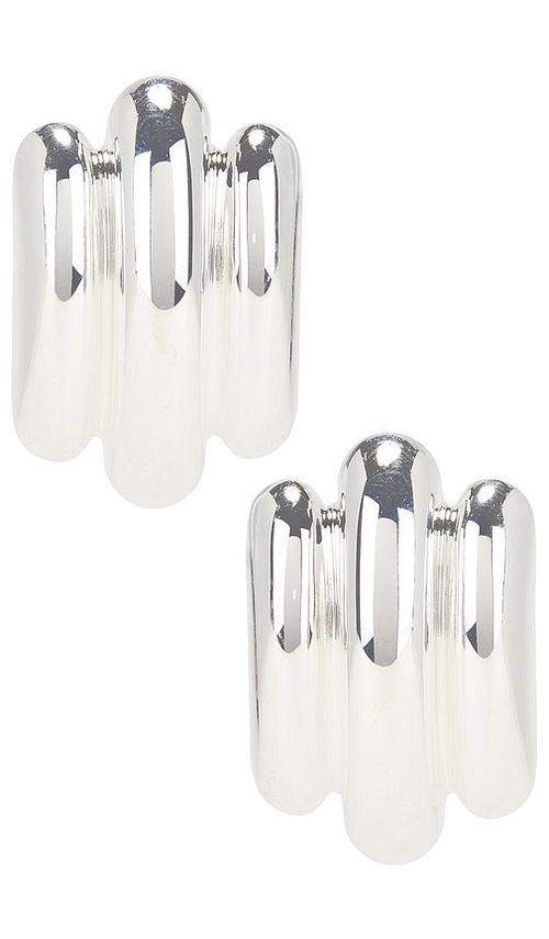 MEGA Les Tubes Earrings in Sterling Silver.  a