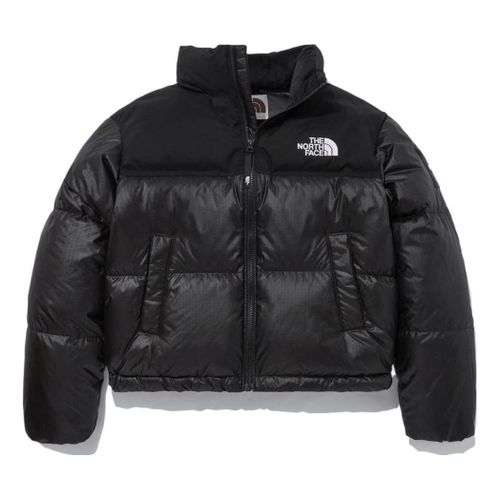 (WMNS) White Label Novelty Nuptse Down Jacket Asia Sizing 'Matte Black'