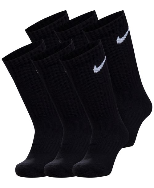 Little Boys 6-Pk. Performance Crew Socks - Black