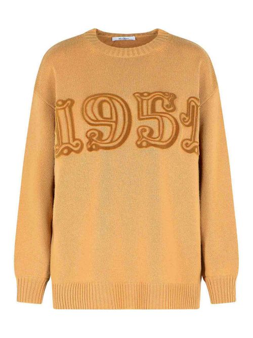 Camel Wool And Cashmere Sweater