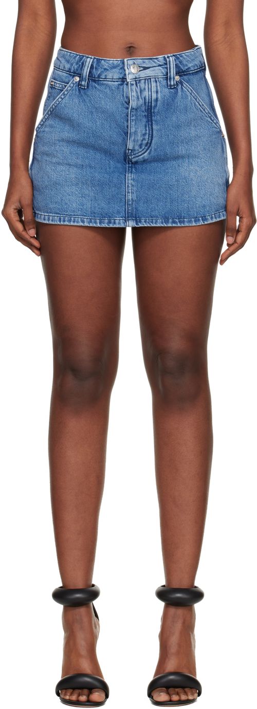 Blue Denim Carpenter Mini Skort