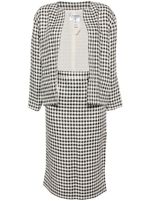 1980s cc mark button suit set - Black