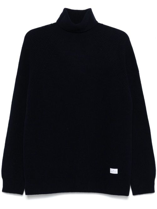 Logo-tag sweater - Blue