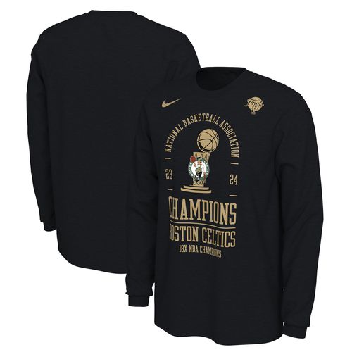 Men's Black Boston Celtics 18-Time NBA Finals Champions Locker Room Long Sleeve T-Shirt