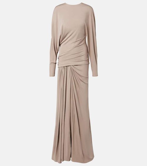 Vala draped jersey maxi dress