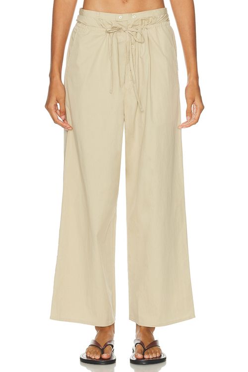 Deiji Studios Two Band Pant in Fawn - Beige. XS also in L