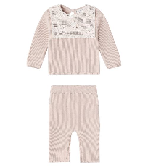 Baby Lucette set of cotton sweater and pants