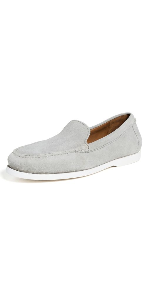Merton Suede Slip Ons Channel Grey