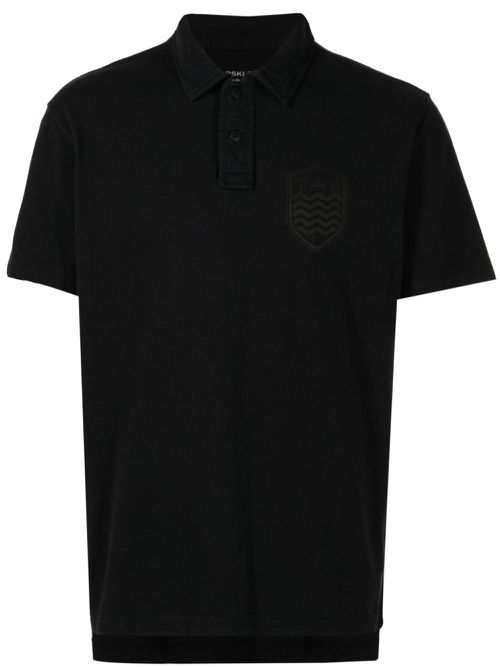 Short-sleeve cotton polo shirt - Black