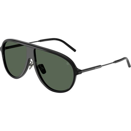 Moncler Unisex Moncler ME6009 GLYDE 300171 Sunglasses Acetate Black Green Pilot Norma