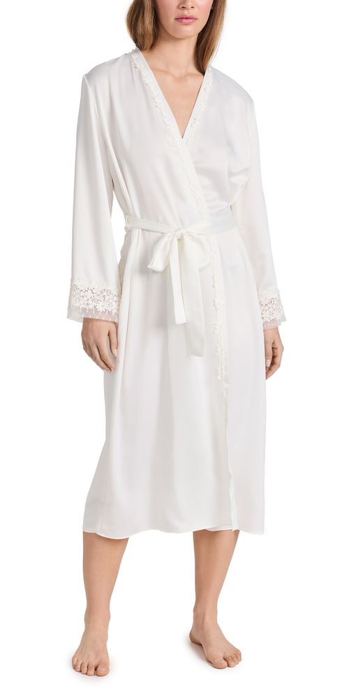 Showstopper Charmeuse Robe Ivory