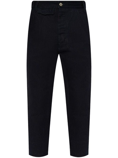 Low-rise tapered jeans - Blue