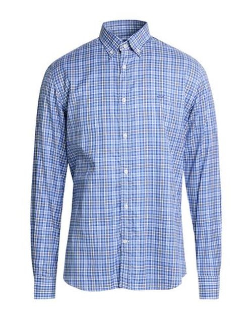 Man Shirt Blue Size 16 Cotton