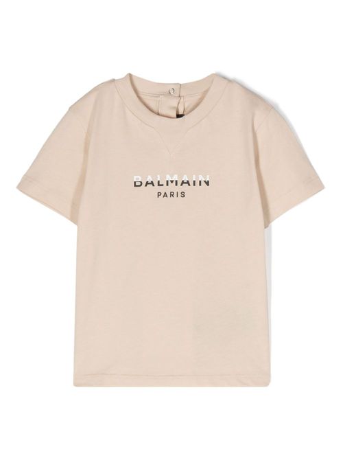 Logo-print cotton T-shirt - Neutrals