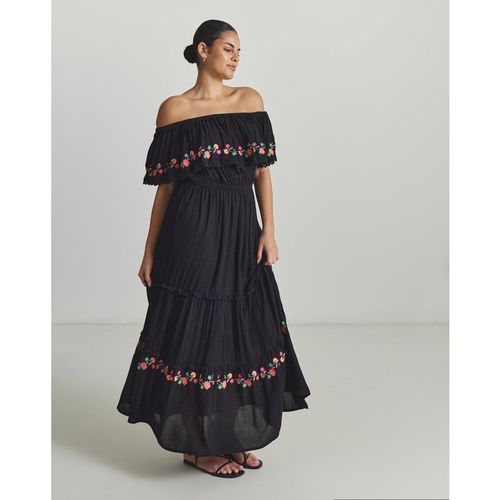Embroidered Tiered Bandeau Beach Dre