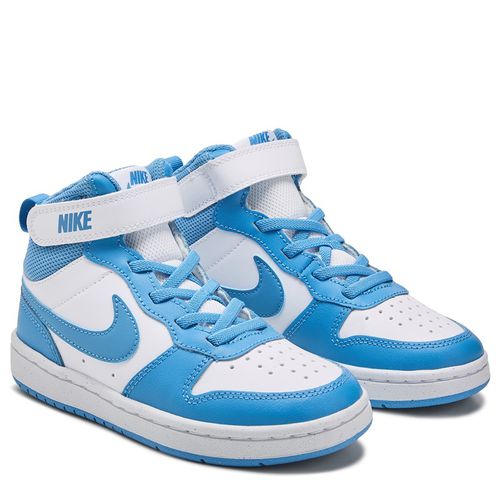Kids' Court Borough Mid 2 High Top Sneaker Little Kid Shoes (White/Blue)