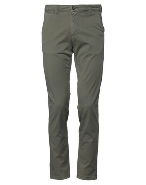 Man Pants Military green Size 28 Cotton, Elastane