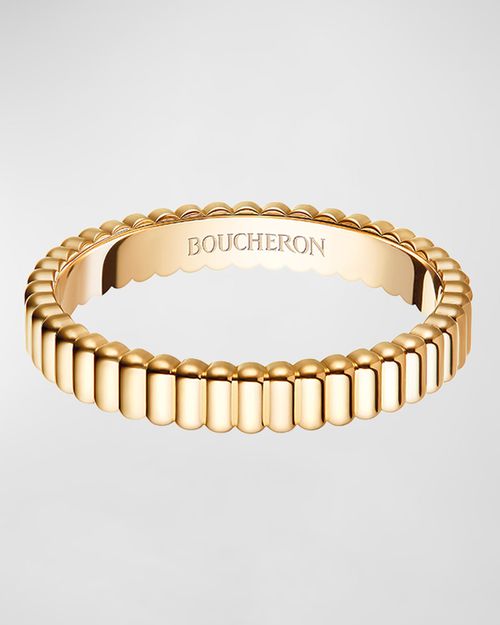 Quatre 18K Yellow Gold Grosgrain Band Ring