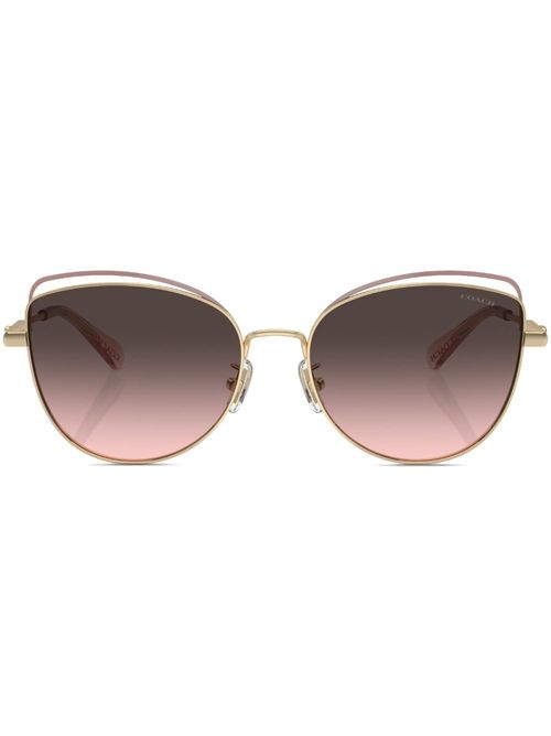 Bandit Wire oval-frame sunglasses - Gold