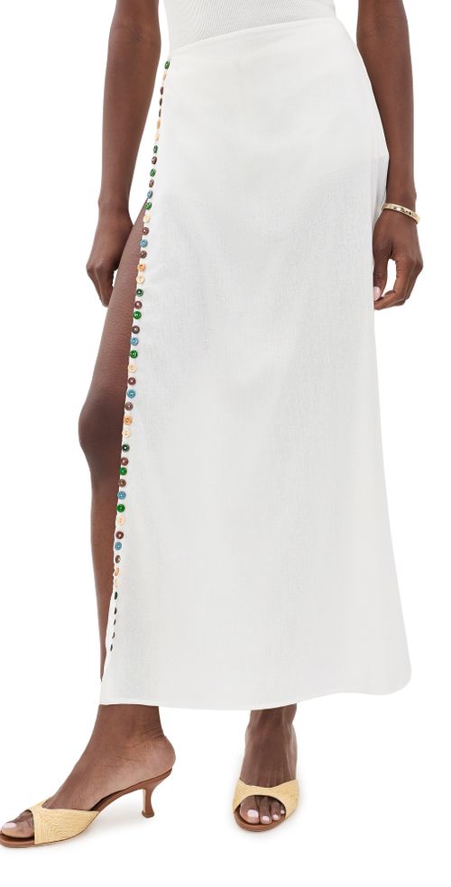 Romy Linen Skort Off White