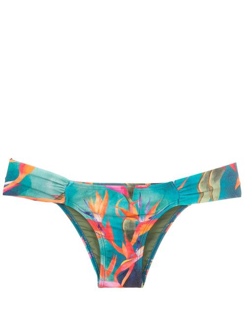 Ritz gathered-detail bikini bottoms - Blue