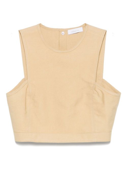 Rabanne twill vest - Neutrals