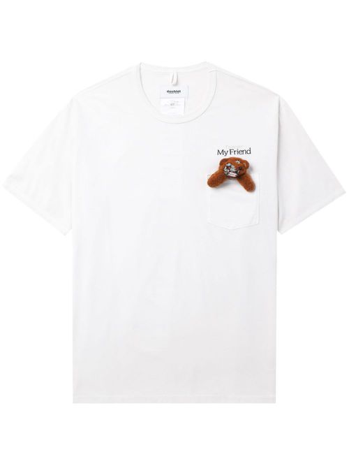 Teddy bear cotton T-shirt - White