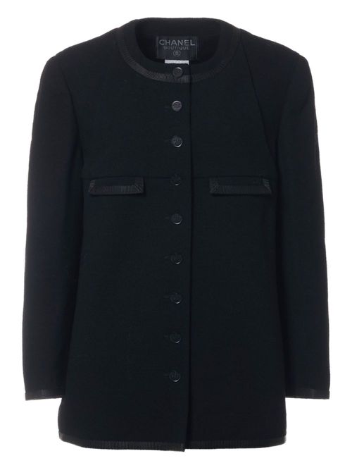 CHANEL Pre-Owned 1998 wool jacket - Black