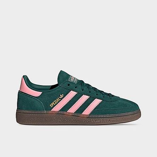 Women's Originals Handball Spezial Casual Shoes in Collegiate Green/Pink Spark/Gold Metallic