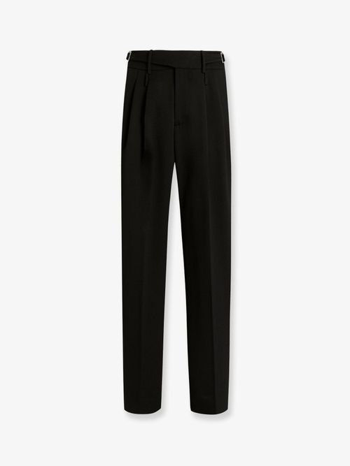 Virgin Wool Trousers — Black