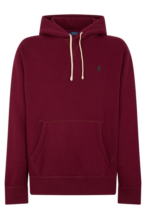 Maroon Logo Relaxed Hoodie