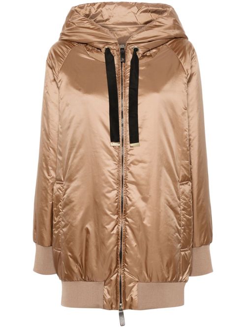 Greenma padded zipped coat - Brown
