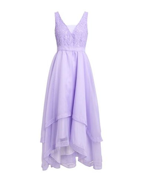 Woman Midi dress Lilac Size 2 Polyester