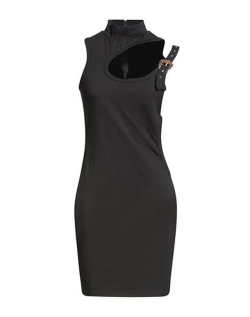 Woman Mini dress Black Size 6 Cotton, Elastane