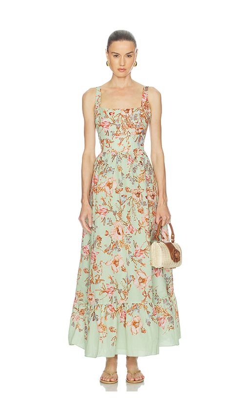 HEMANT AND NANDITA Corset Dress in Mint. L. Also in M, S, XL, XS
