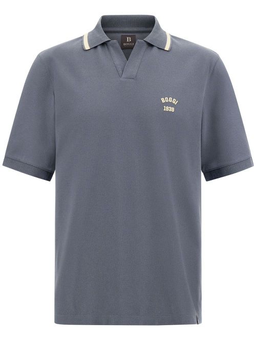 Cotton piqué T-shirt - Grey