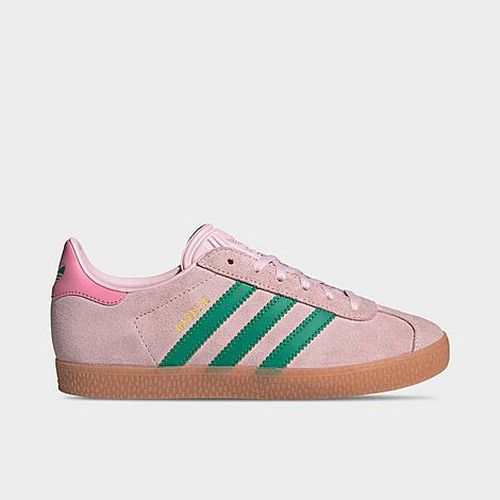 Big Kids Originals Gazelle Casual Shoes in Clear Pink/Court Green/Bliss Pink
