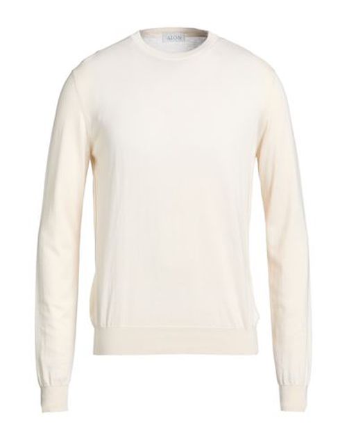 Man Sweater Cream Size 40 Silk, Cotton