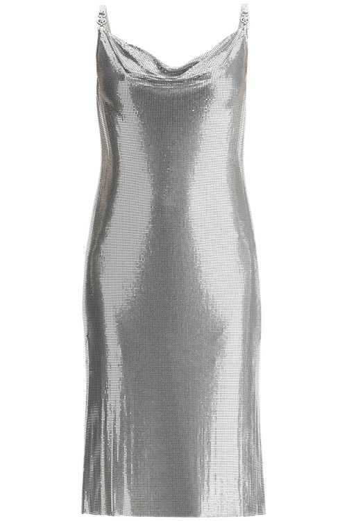 Metallic Knit Mini Dress