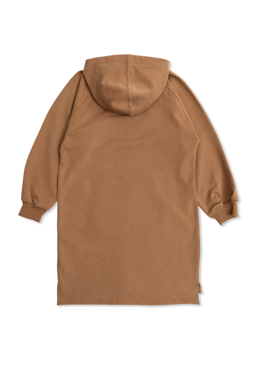 Sweatshirt With A Velvet-finish Logo, Unisex, Brown