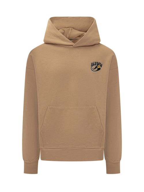 Brown Logo Hood Sweatshirt