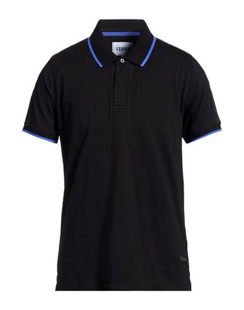 Man Polo shirt Black Size M Cotton
