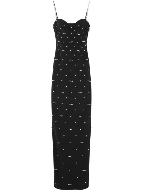 Crystal-embellished gown - Black