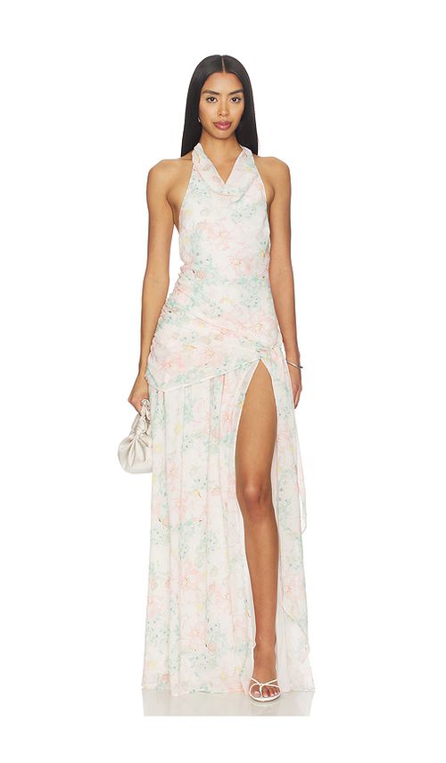 Lovers and friends vestido largo kaloma en color rose L también en M, S, XL