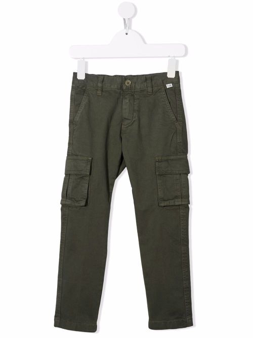 Slim-cut cargo trousers - Green